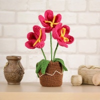 Kit Amigurumi - Vaso di Fiori - DMC