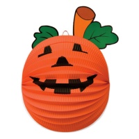 Lanterna di carta zucca sorridente 22 cm - 1 pz.