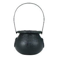 Calderone da strega nero di 11 cm