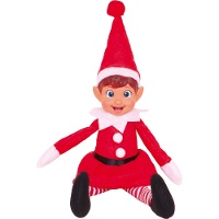 Peluche di un'elfa birichina di Natale