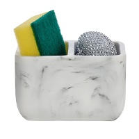 Porta spugne doppio colore marmo con spugne - Kinvara