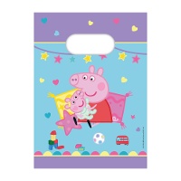 Sacchetti regalo Peppa Pig - confezione da 4