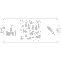 Stencil Medievale di 10 x 25 cm - Decora
