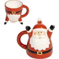 Tazza simpatica a forma di Babbo Natale da 207 ml