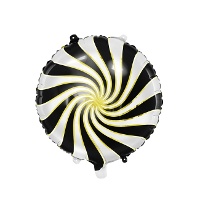 Palloncino a spirale rotondo metallizzato di colori assortiti di 35 cm - PartyDeco - 1 unità