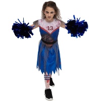 Costume da cheerleader zombie morta per ragazza