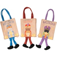 Borsa dei Re Magi con gambe in peluche - 1 pezzo