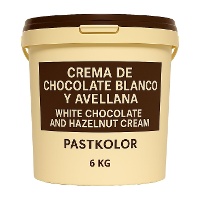 Crema di cioccolato bianco e nocciola da 6 kg - Pastkolor
