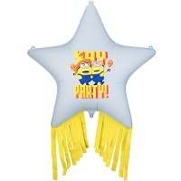 Palloncino a stella dei Minions con frange, 72 cm
