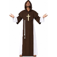 Costume da monaco medievale per uomo