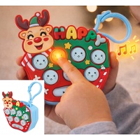 Gioco interattivo a forma di renna con luci e suoni