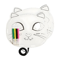 Cestino per colorare a forma di gatto 20 x 15 cm