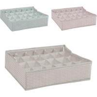 Organizzatore di biancheria intima Vichy 30 x 30 x 8 cm - 24 scomparti - 1 unità