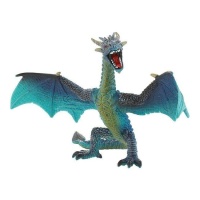 Cake topper drago verde 14,5 x 9 x 10,3 cm - 1 pezzo