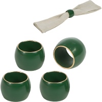Anello per tovagliolo Royal verde - 4 pezzi
