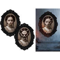 Quadro Bambina diavoletta 60 x 40 cm - 1 unità