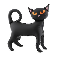 Palloncino gatto nero autoportante 45 x 48 cm