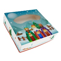 Scatola per Roscón de Reyes di 35 x 35 x 8 cm