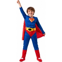 Costume da super uomo con mantello per bambino