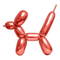 Palloncini in lattice modellabili metallizzati di 1,50 m - Wefiesta - 100 pezzi