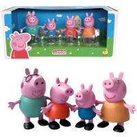Set di figure per torta di Peppa Pig - 4 Unità