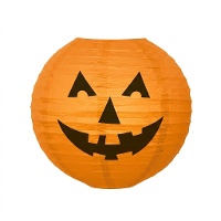 Lanterna di carta a forma di zucca sorridente di 25,4 cm - 1 unità