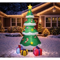 Albero di Natale gonfiabile con luci, 1,80 m