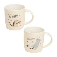 Tazza da 365 ml con gatti divertenti - 1 unità