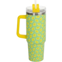 Tazza termica da 1,2 L con stampa di limoni