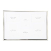 Cornice multifoto Argento fine per 6 foto 10 x 15 cm - DCasa