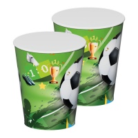 GOAL Tazze da calcio 270 ml - 8 pz.