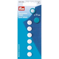 Bottoni di plastica bianchi reversibili da 1,1 cm - Prym - 6 pz.