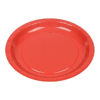 Piatti in cartone colorato da 20 cm - 10 unità - Best Products