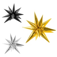 Palloncino 3D stella dorata da 70 cm - PartyDeco - 1 unità