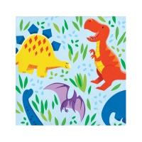 Tovaglioli Dino Friends da 12,5 x 12,5 cm - 16 unità