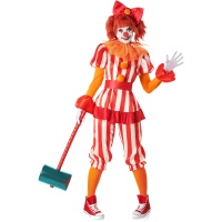 Terrificante costume da clown del circo per donna
