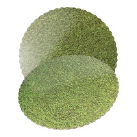 Base per torta di 20 x 20 x 0,3 cm a tema prato