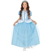 Costume da principessa fantasy blu per bambina