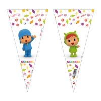 Pocoyo Party 20 x 40 cm sacchetti per dolci - 100 pezzi.