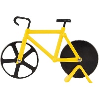 Tagliapizza a forma di bicicletta