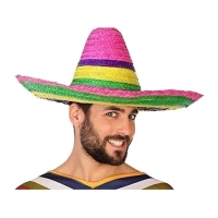 Cappello messicano multicolore 50 cm