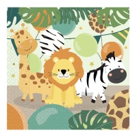 Tovaglioli Safari Party 16,5 x 16,5 cm - 20 pz.