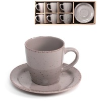 Tazza da caffè Motas taupe 100 ml - 6 servizi