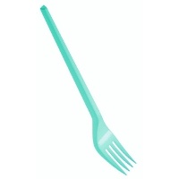 Forchette di plastica colorate da 16,5 cm - 15 unità