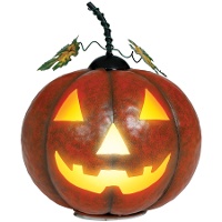 Zucca metallica con luce di 16 cm - 1 unità