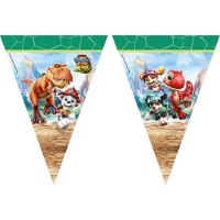 Festone di bandierine Paw Patrol Dino Movie da 3,00 m