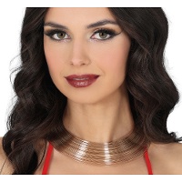 Girocollo metallico dorato