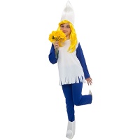 Costume da folletto blu per ragazza