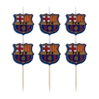 Candele FC Barcelona - 5 pezzi