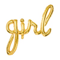 Palloncino lettere Girl di 77 x 70 cm - PartyDeco